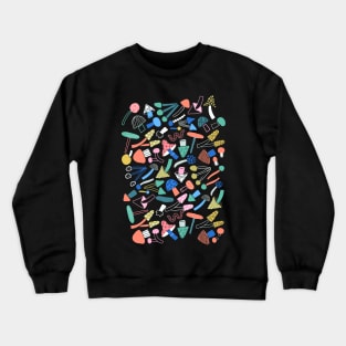 Colorful mushrooms Crewneck Sweatshirt